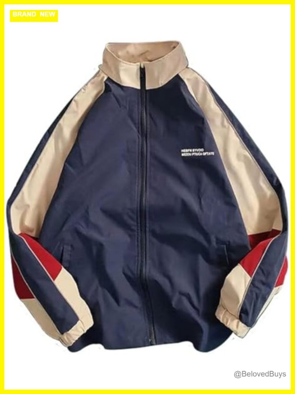 Unisex Lightweight Vintage Bomber Windbreaker Jacket Streetwear Hip Hop